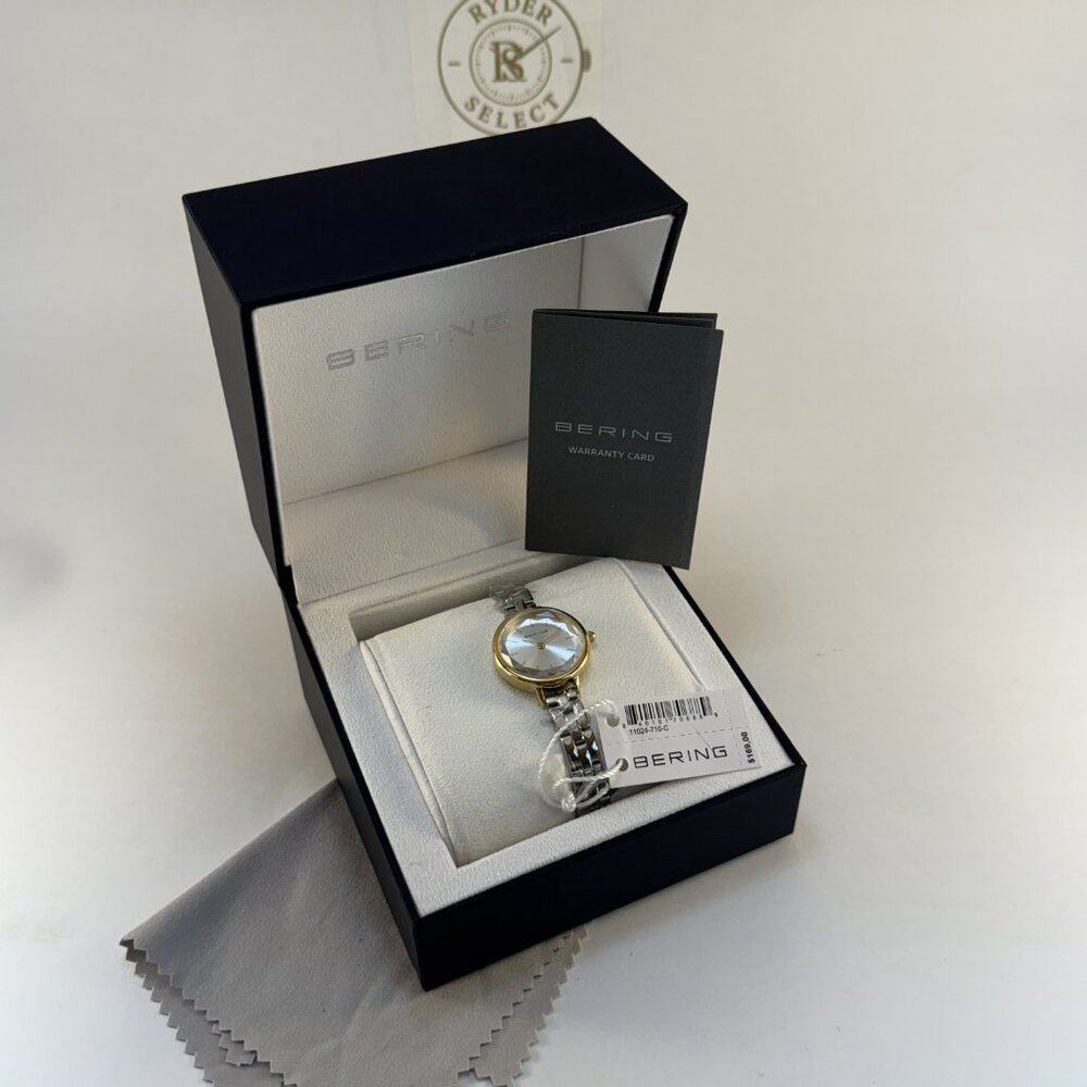 Bering Ladies Two-Tone Stainless Steel Quartz Watch 11024-710-C | New w/ Tags